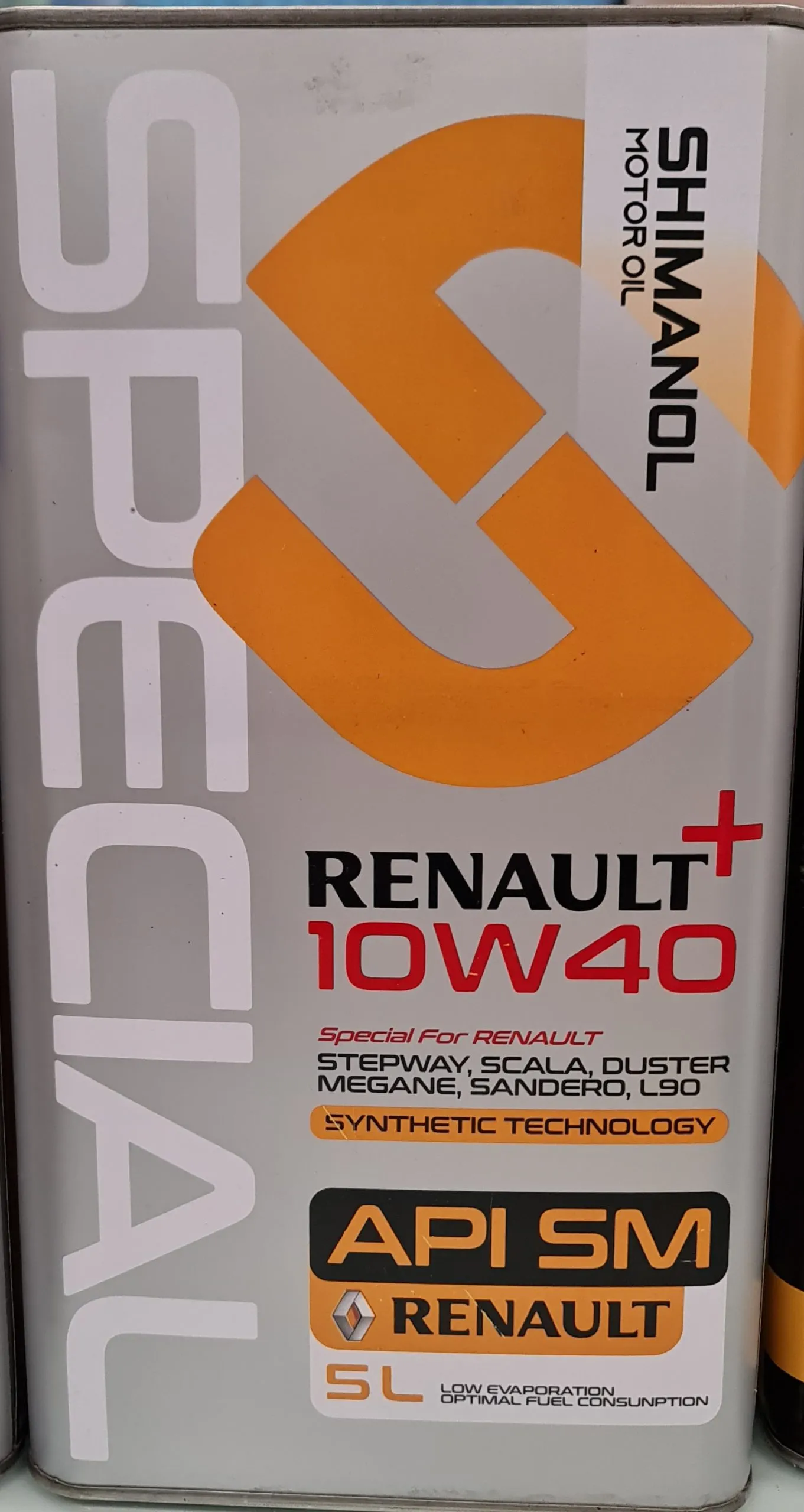 روغن موتور شیمانول 10W40 Renault API SM پنج لیتری